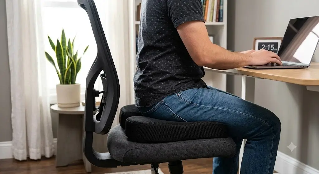 Everlasting Comfort Seat Cushion for office chair tailbone pain relief