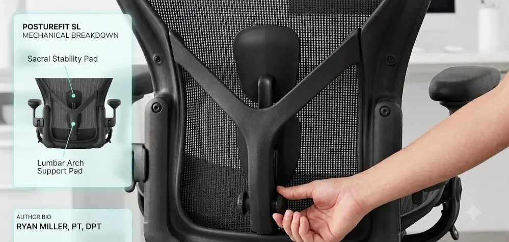 Herman Miller Aeron review PostureFit SL dual lumbar support for L4-L5 back pain