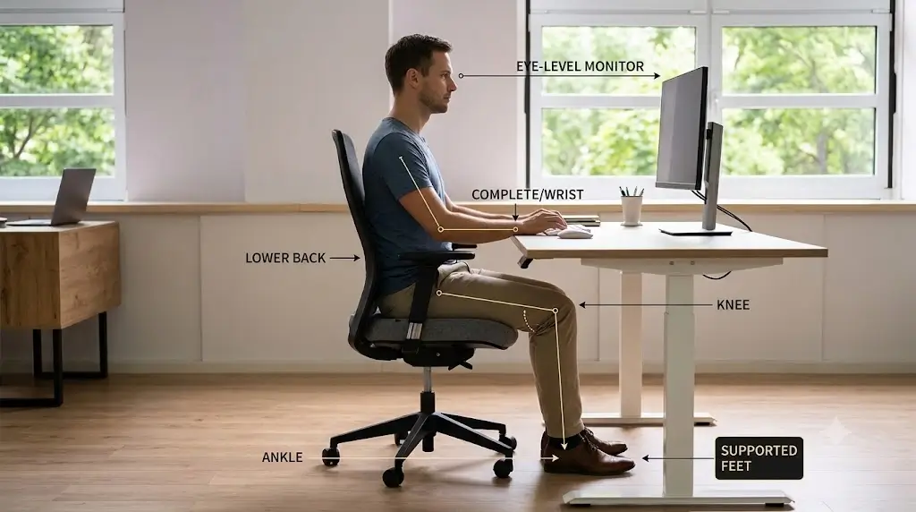 Proper Ergonomic Chair Height for a Desk Setup: Full Guide