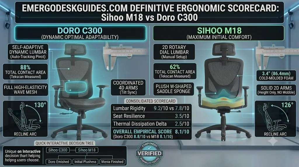 Sihoo M18 vs Doro C300 Which Ergonomic Chair Wins (2026)