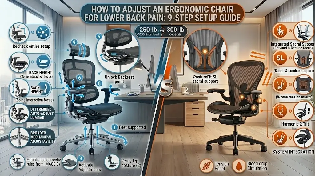 How to Adjust an Ergonomic Chair for Lower Back Pain: 9-Step Guide