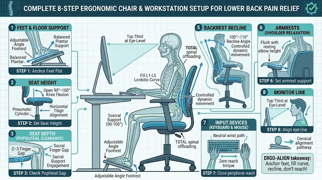 How to Adjust an Ergonomic Chair for Lower Back Pain Relief