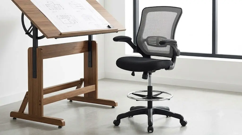 Best Ergonomic Drafting Chairs for Standing Desks - Modway Veer Stool