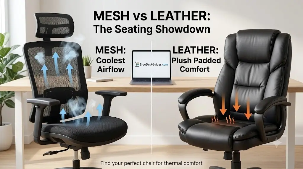 Mesh vs Leather Office Chairs: Which Keeps You Cooler?